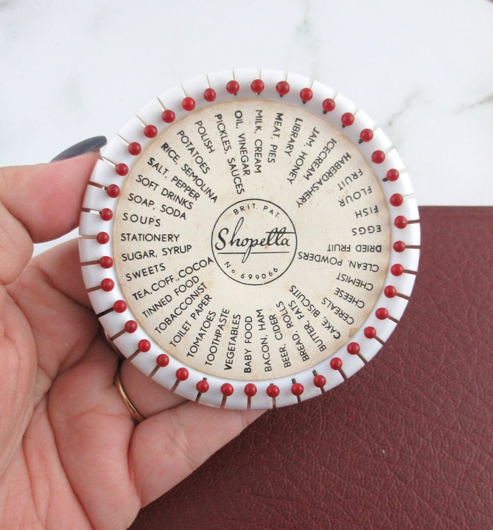 Vintage Grocery List Vintage Grocery List