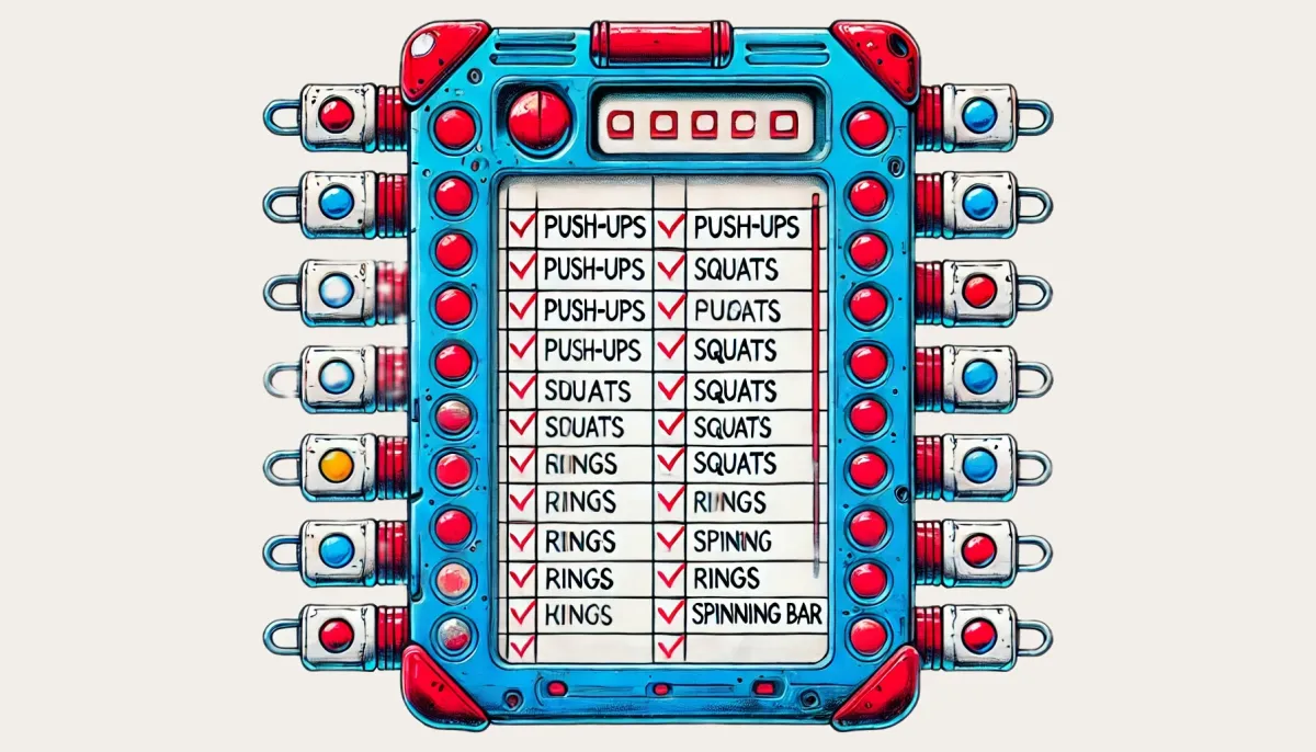 So Real List. A Visible Checklist Made of Board and Clips