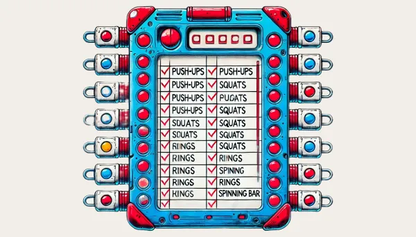 So Real List. A Visible Checklist Made of Board and Clips